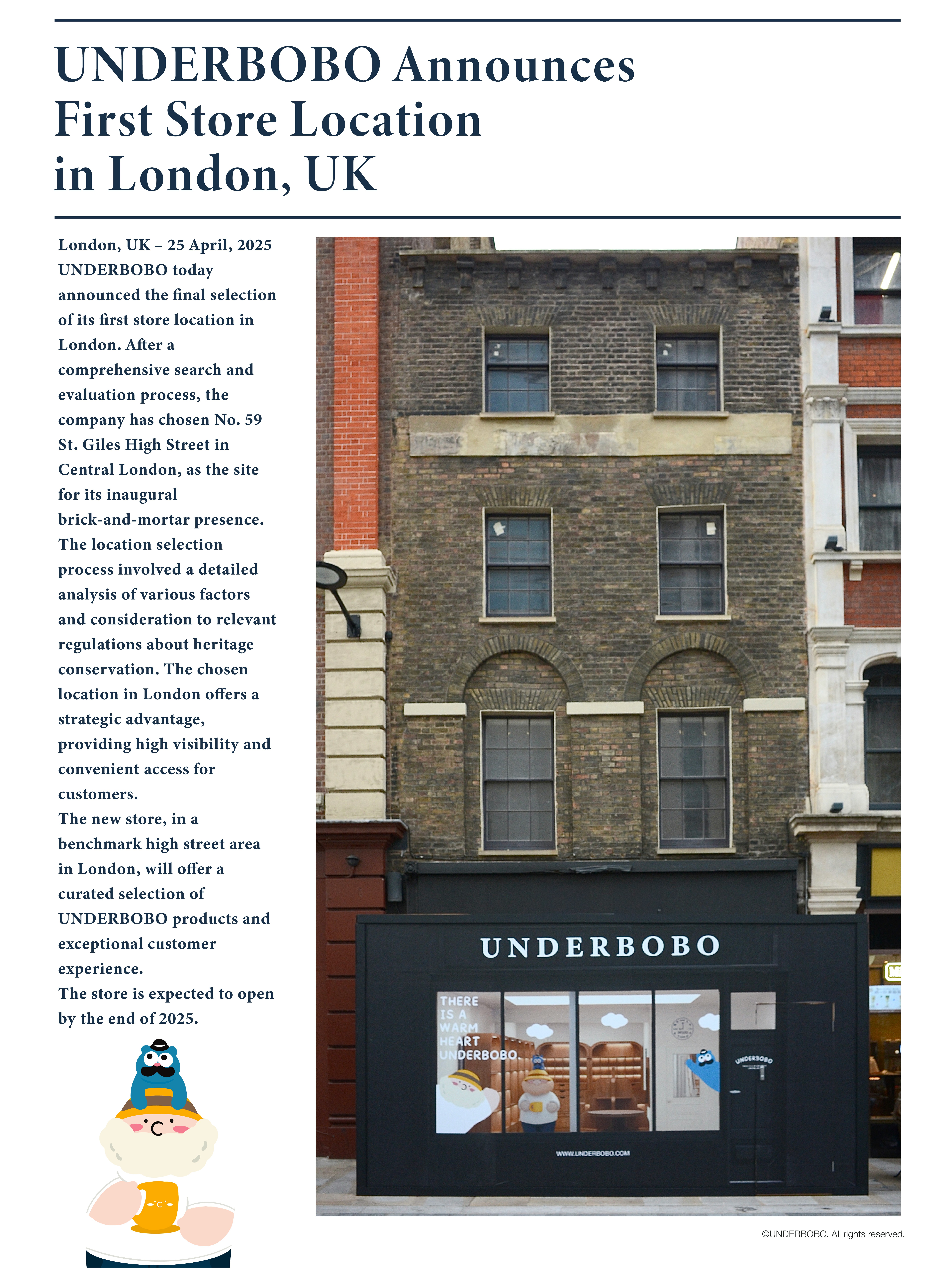 UNDERBOBO London store hoarding installation image 2